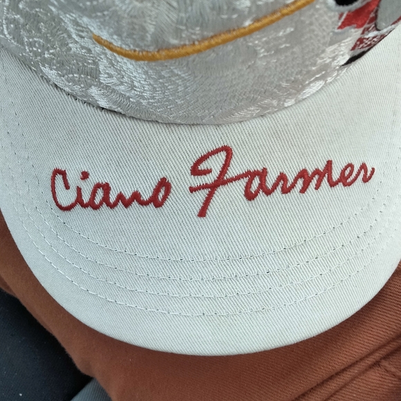 Ciano Farmer Hat Cap Mesh Snapback Truckers Samurai Colorful Sewn Spellout - Picture 5 of 5